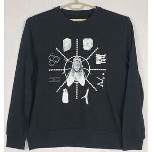 Blood Brother Men's Sweatshirt XL Black Pullover Butterfly Virus Crewneck Cotton